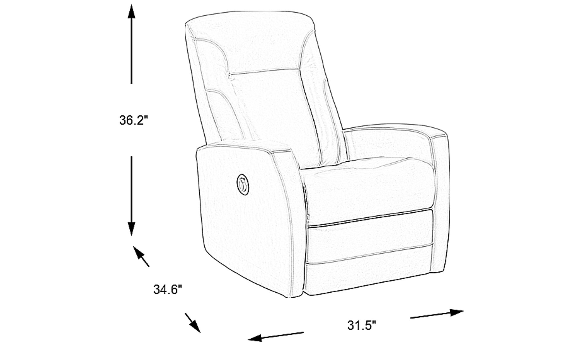 Dimension Image. Please refer to the Dimension Tab on this page for dimension details.