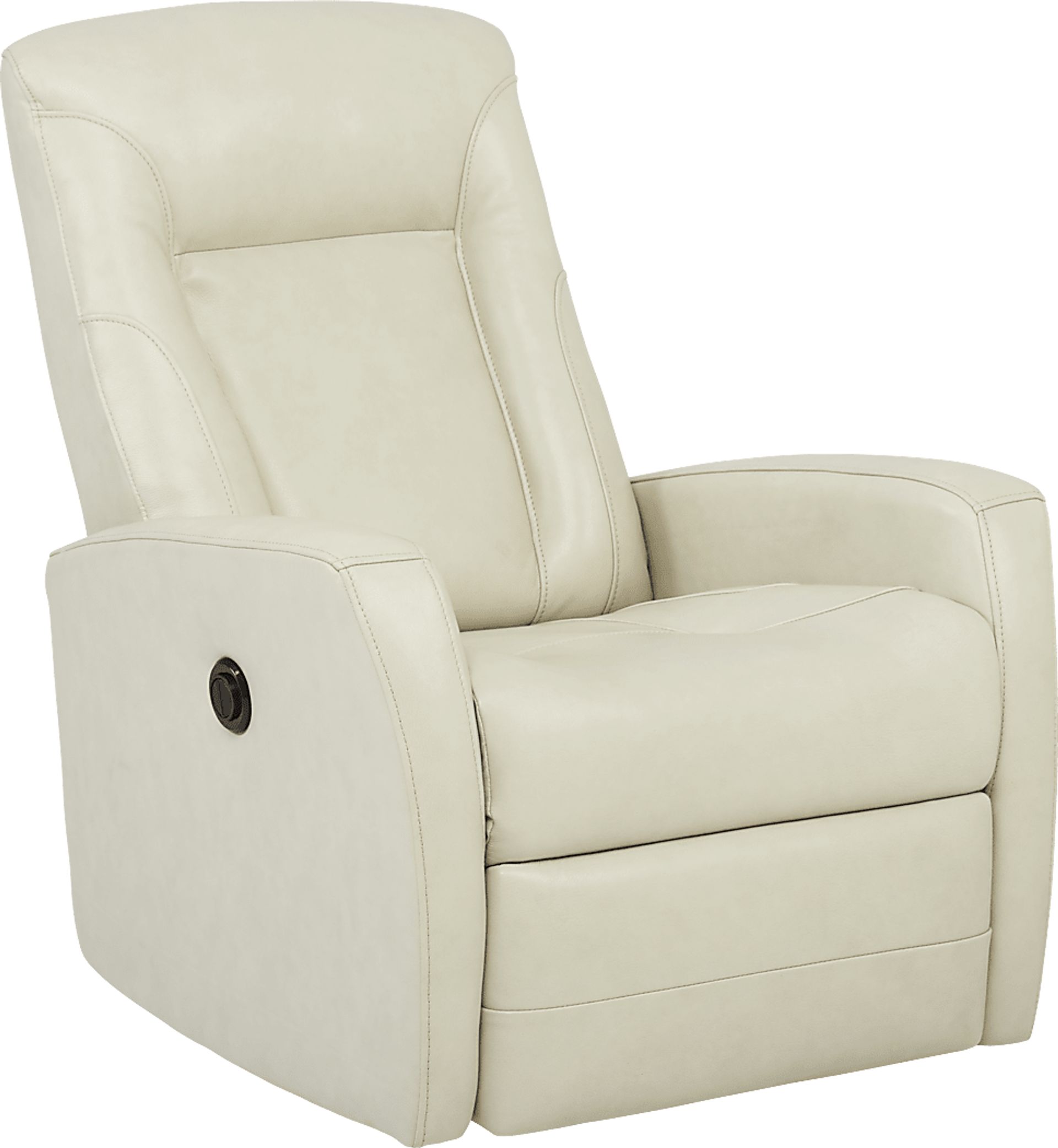 Ruperto Beige Leather Power Recliner - Image 1