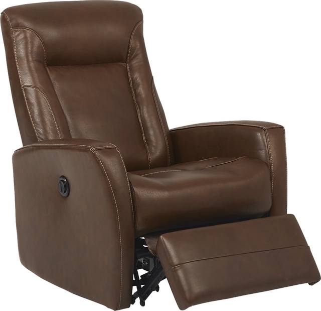 Ruperto Brown Leather Power Recliner - Thumbnail - Image 2