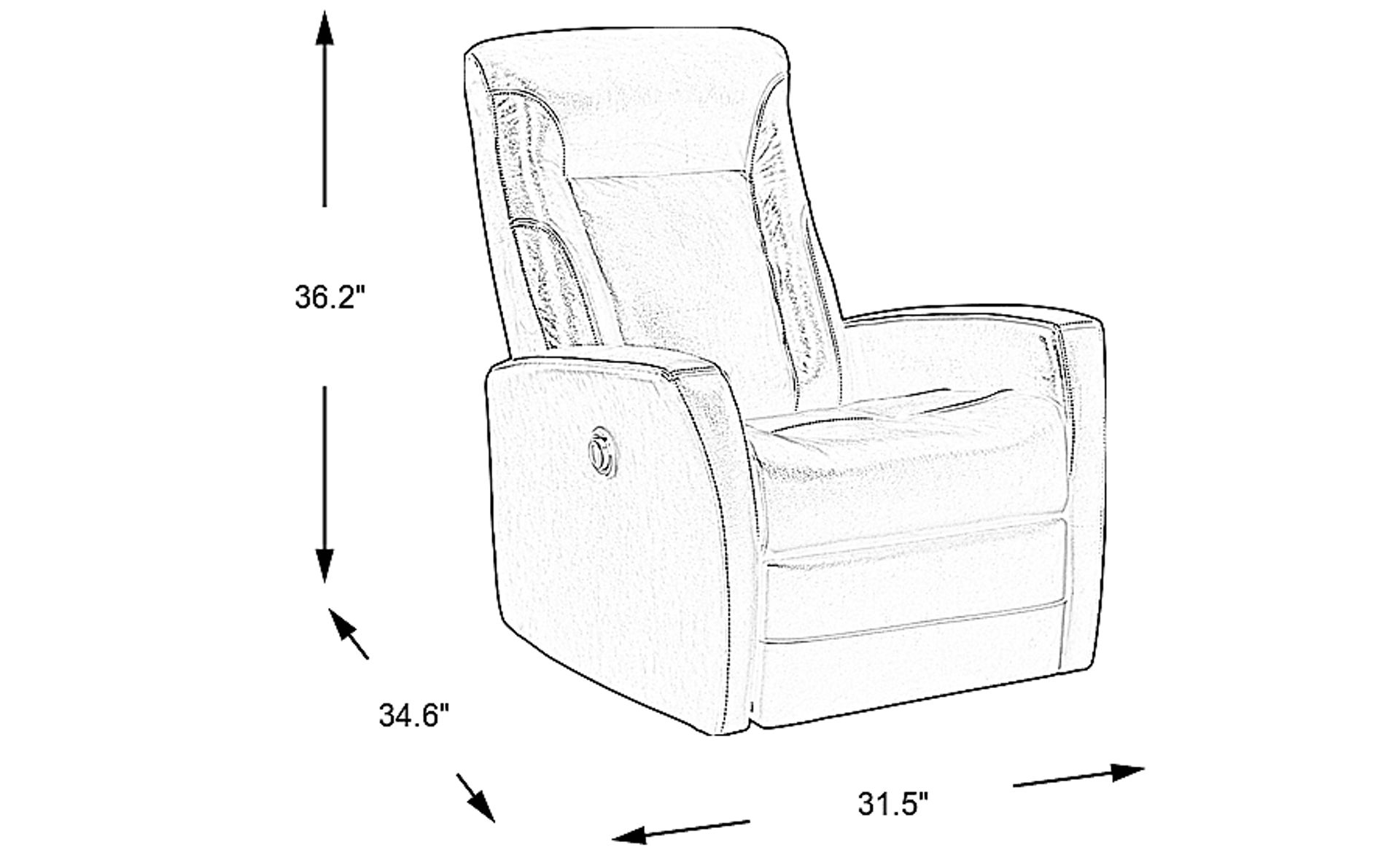 Dimension Image. Please refer to the Dimension Tab on this page for dimension details.