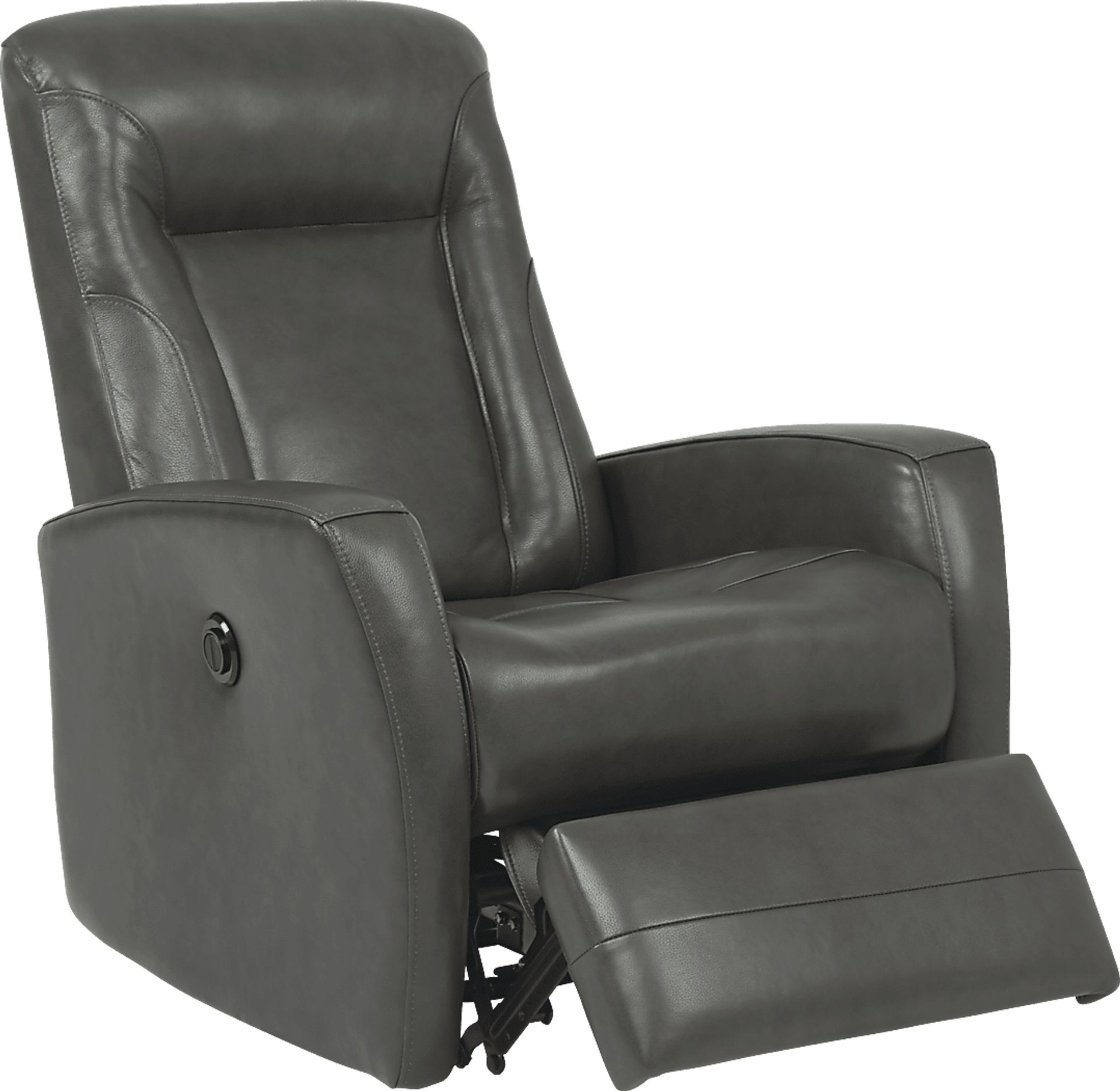 Ruperto Dark Gray Leather Power Recliner - Image 2