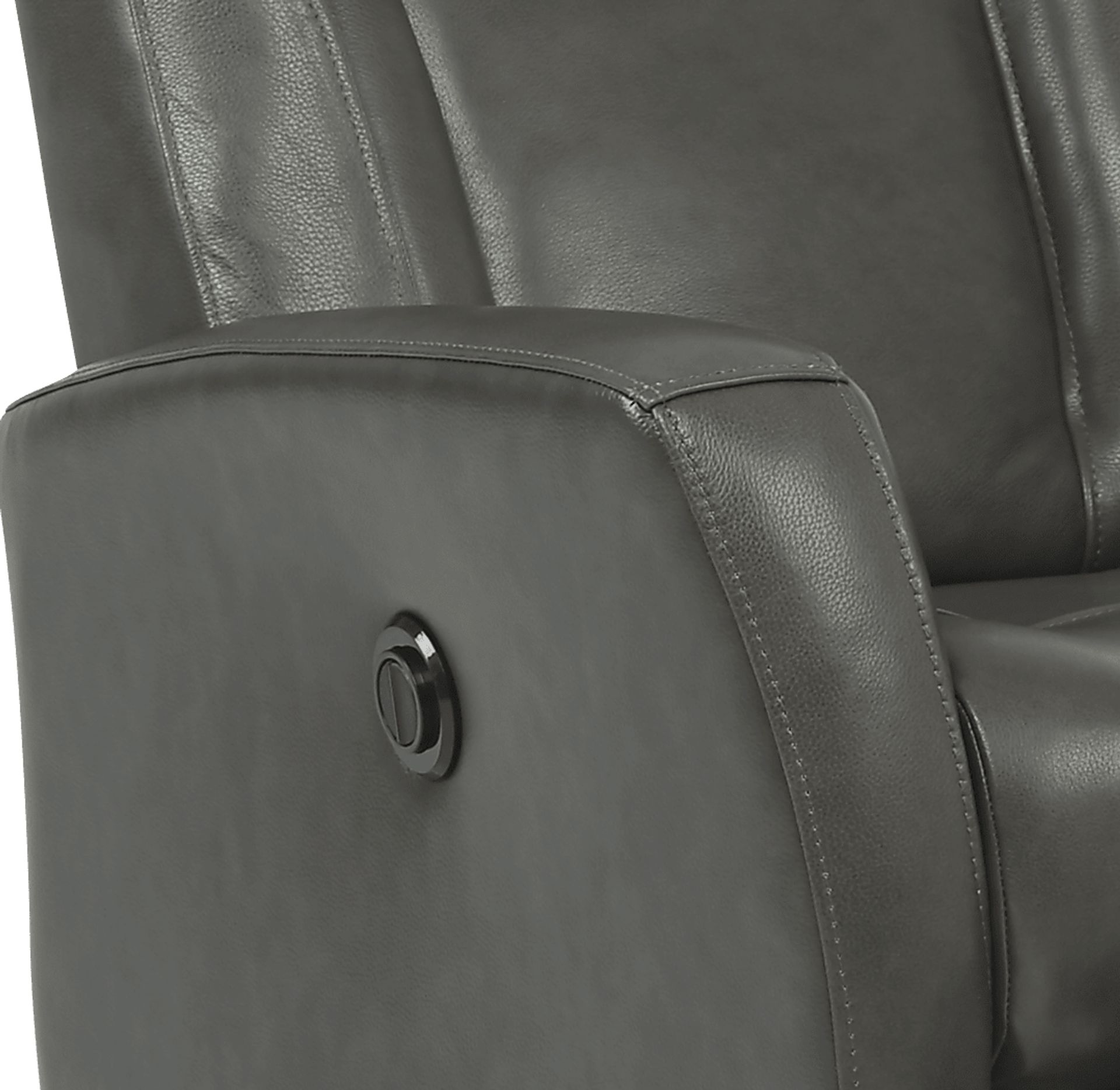 Ruperto Dark Gray Leather Power Recliner - Image 3