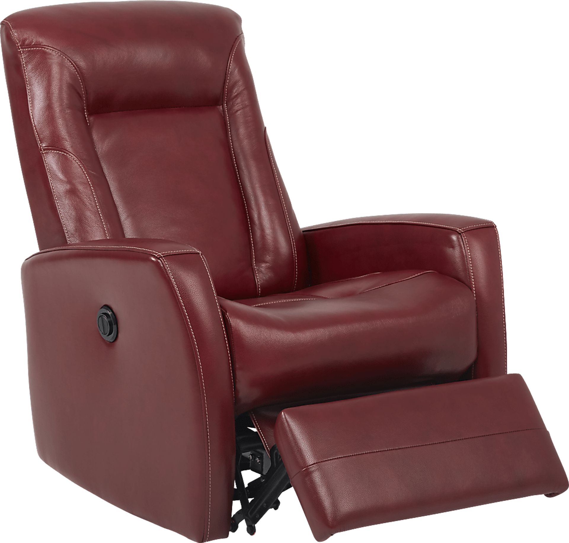 Ruperto Red Leather Power Recliner - Image 2