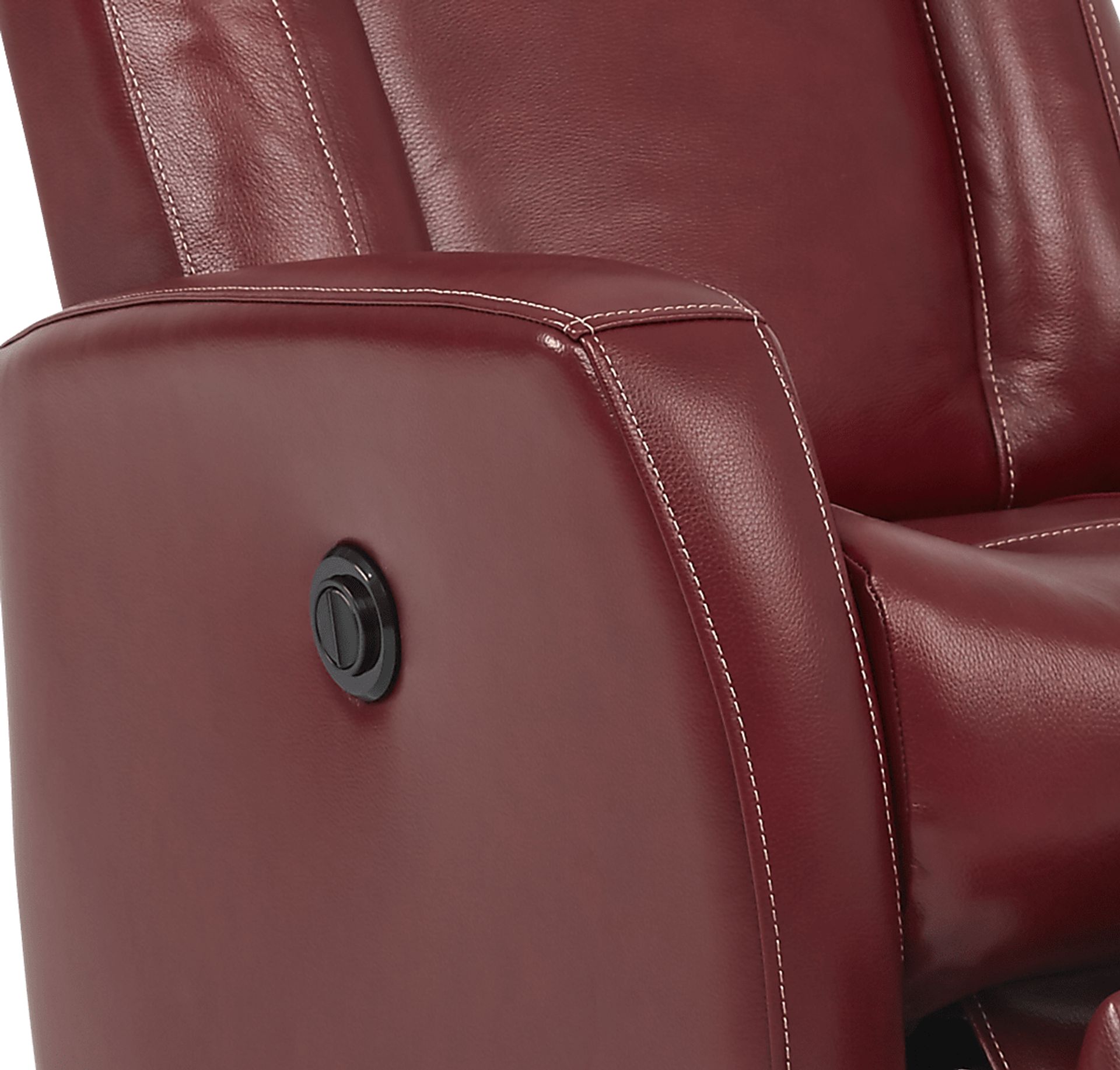 Ruperto Red Leather Power Recliner - Image 3