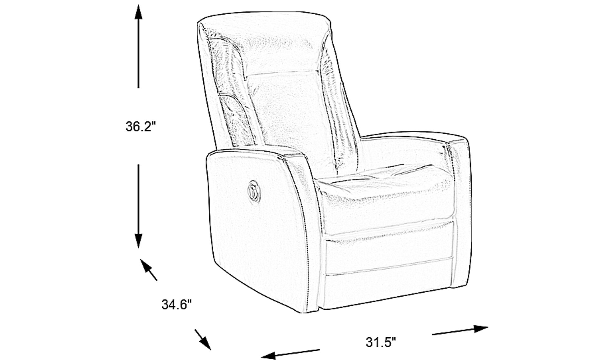 Dimension Image. Please refer to the Dimension Tab on this page for dimension details.