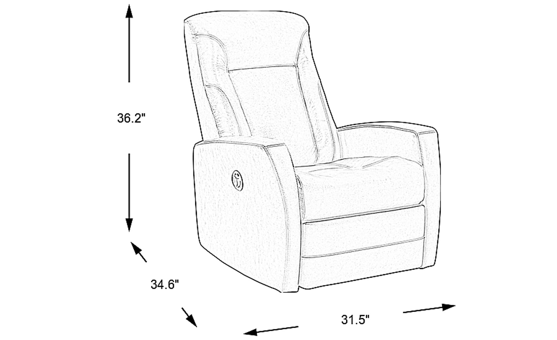 Dimension Image. Please refer to the Dimension Tab on this page for dimension details.
