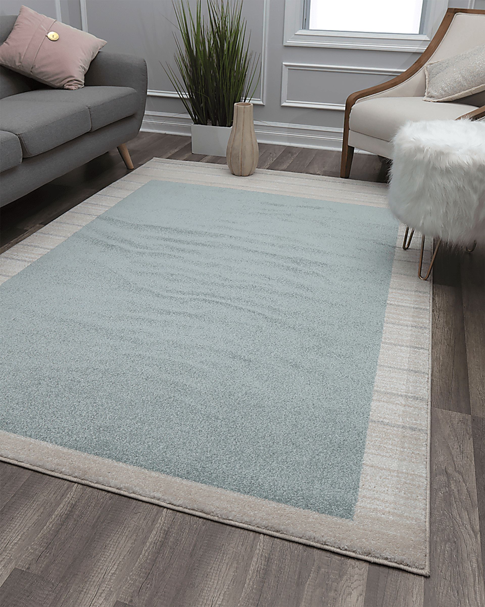 Rusheel Green 5' x 7' Rug - Image 3