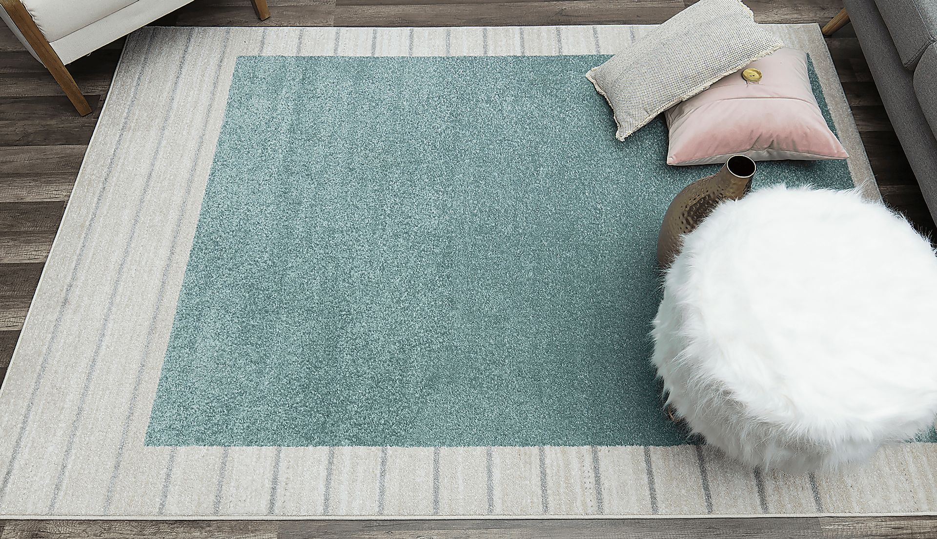 Rusheel Green 8' x 10' Rug - Image 2