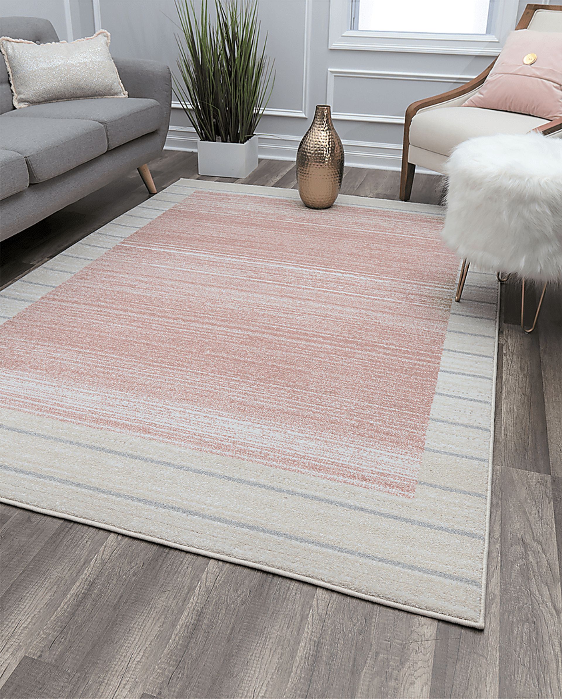 Rusheel Pink 5' x 7' Rug - Image 3