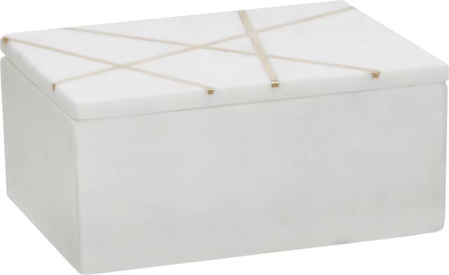 Rushton White Decorative Box - Thumbnail - Image 1