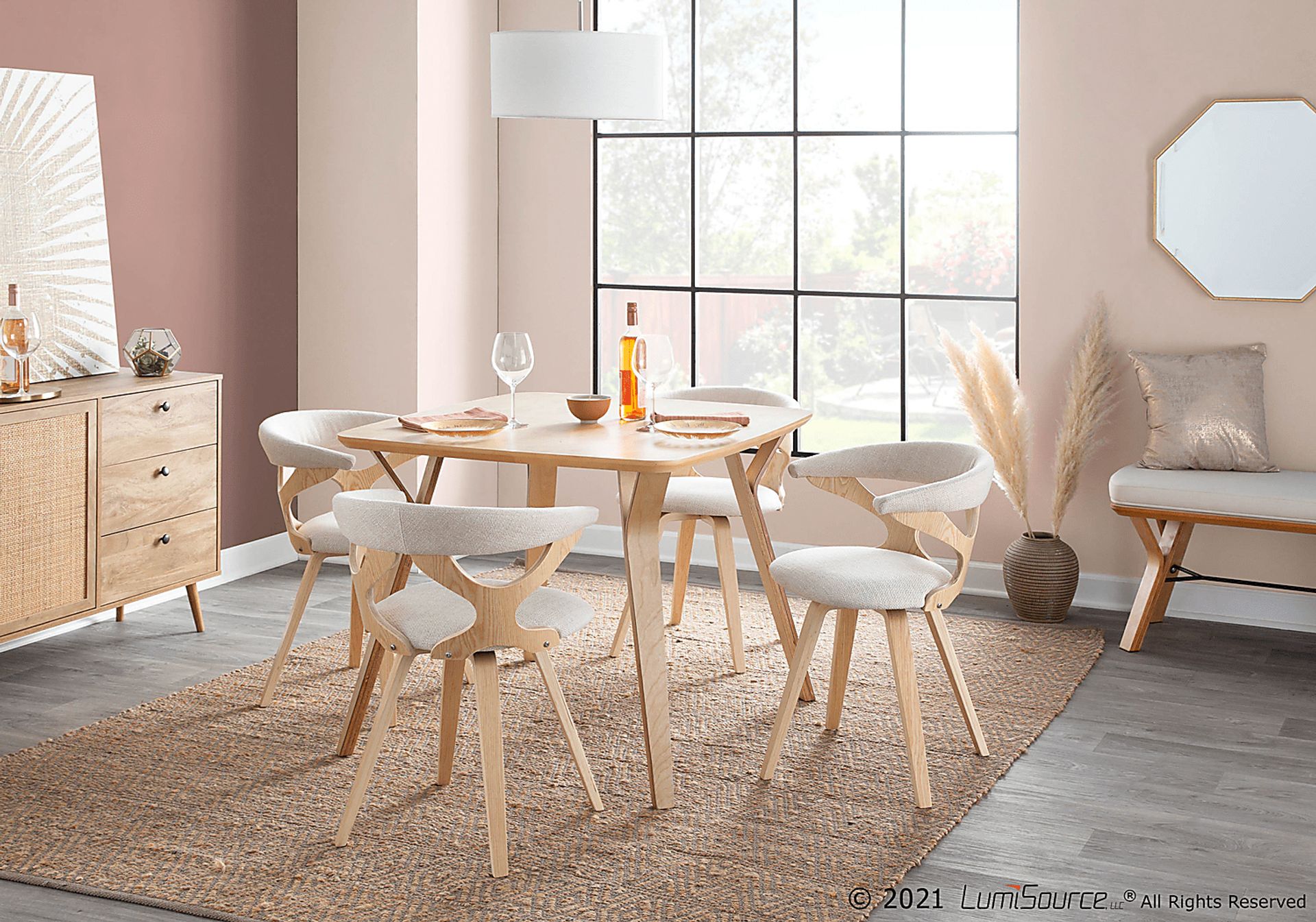 Rushworth I Cream Accent Bench - Image 8