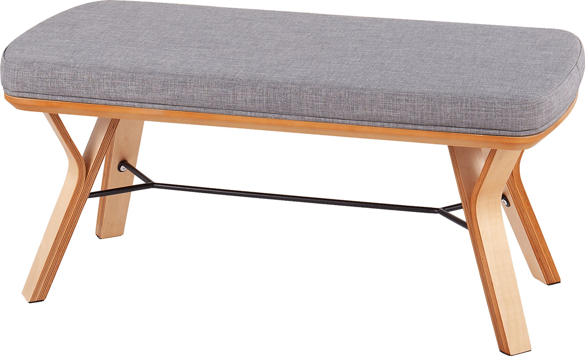 Rushworth I Gray Accent Bench - Image 3