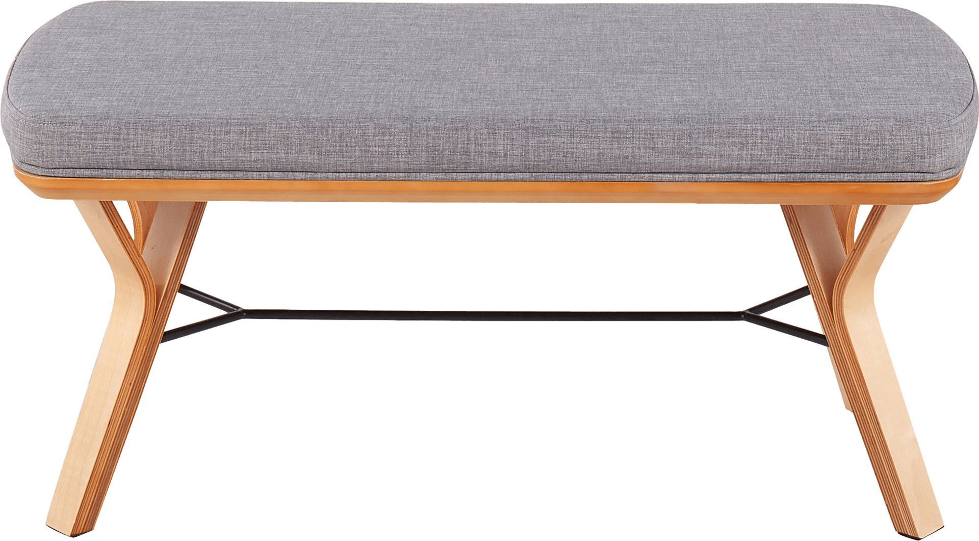 Rushworth I Gray Accent Bench - Image 4