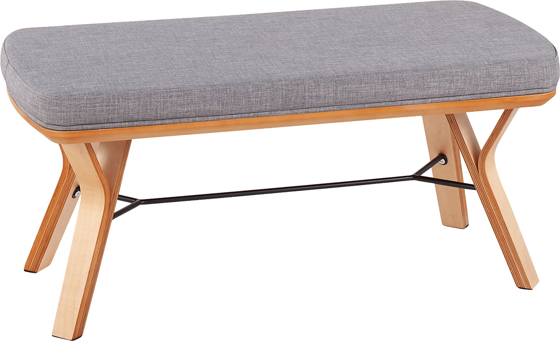Rushworth I Gray Accent Bench - Image 1