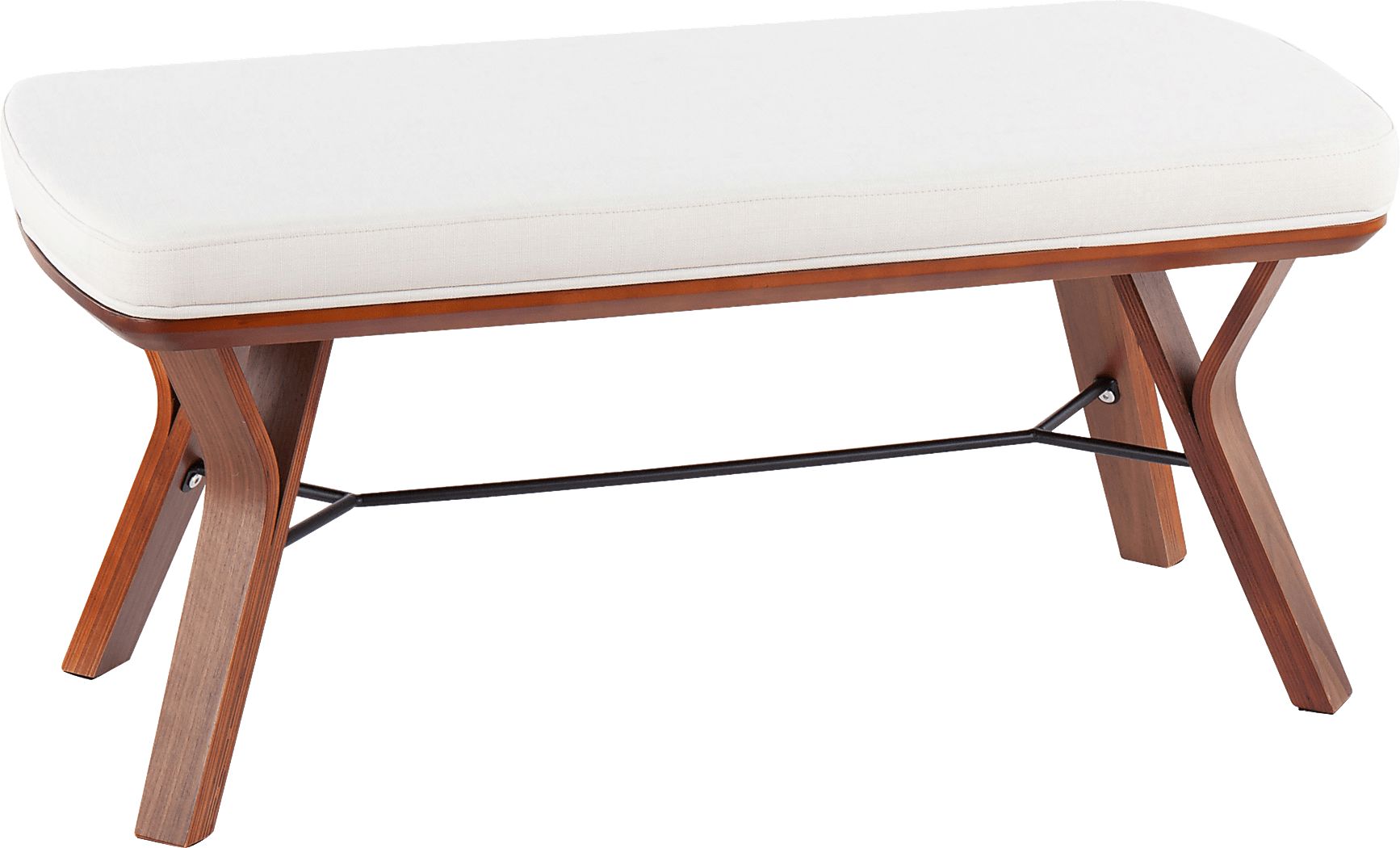 Rushworth II Cream Accent Bench