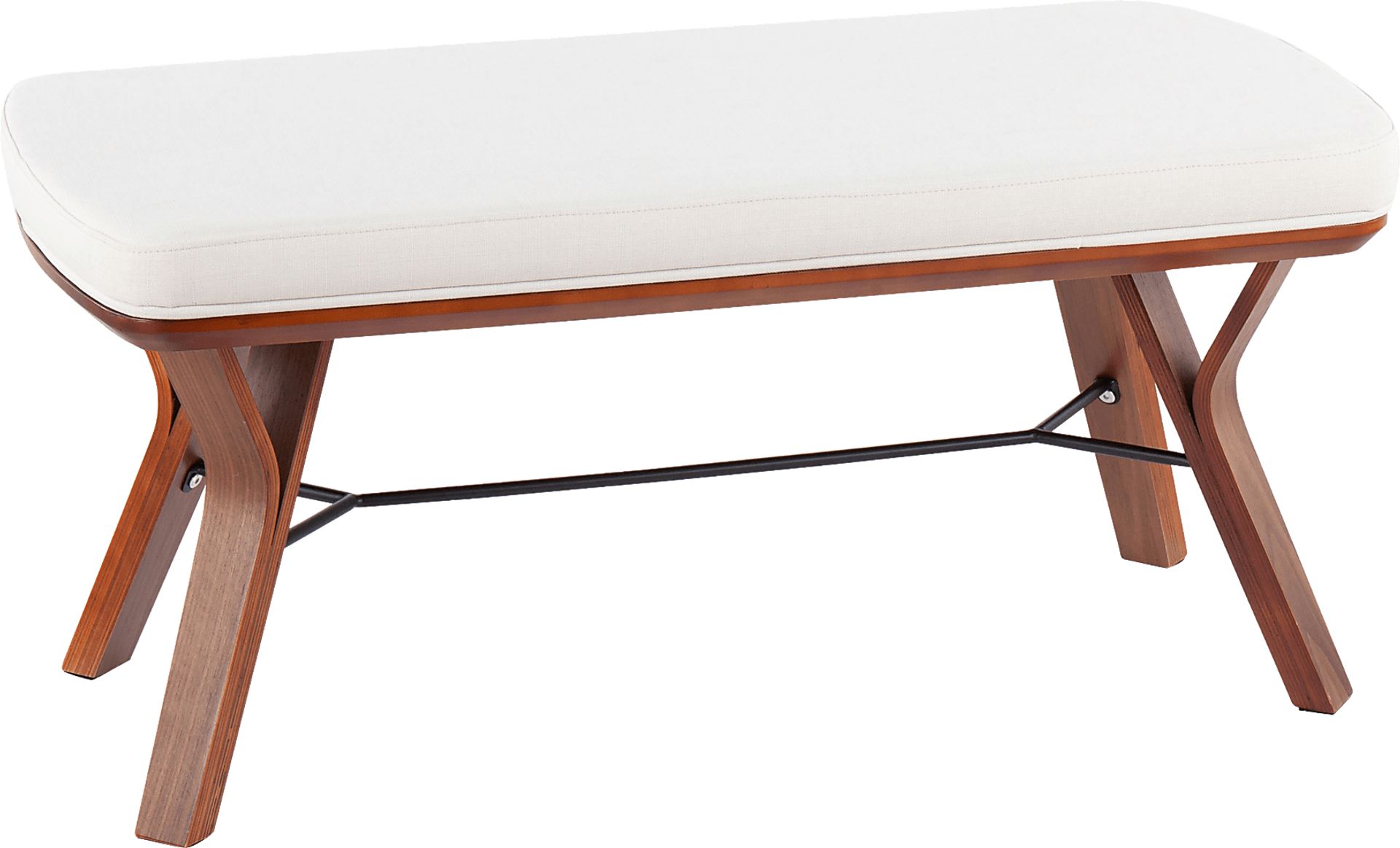 Rushworth II Cream Accent Bench - Image 1