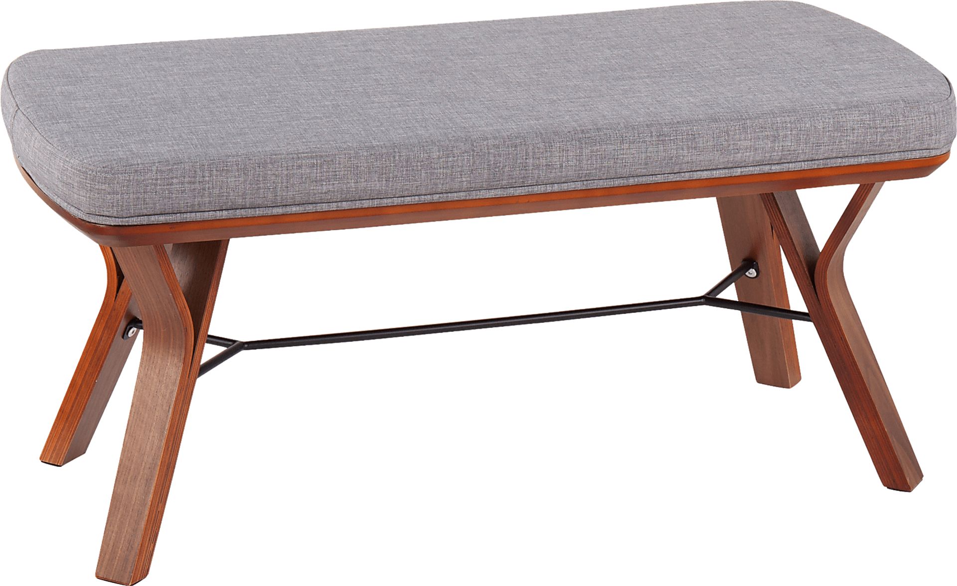Rushworth II Gray Accent Bench - Image 1
