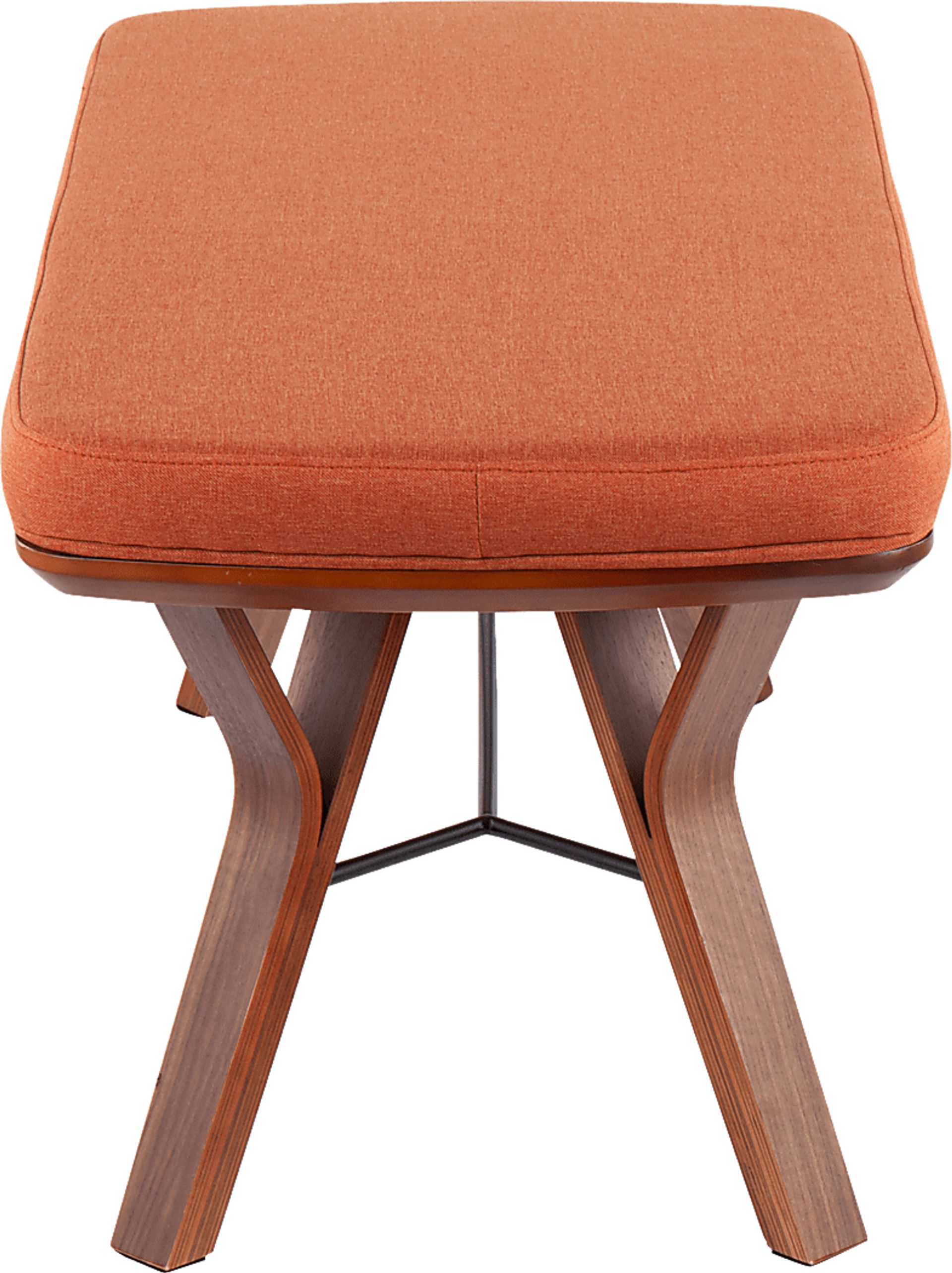 Rushworth II Orange Accent Bench - Image 2