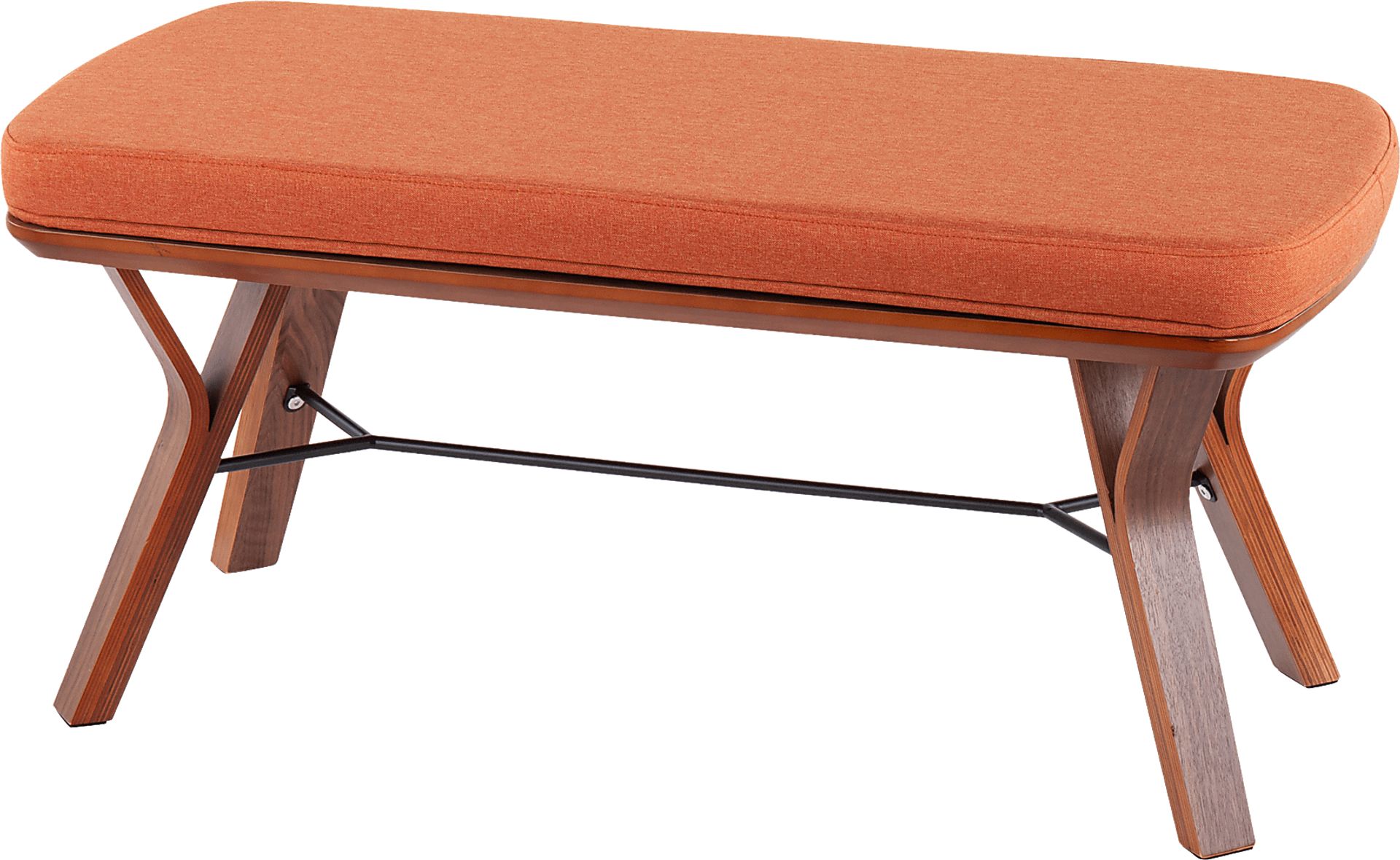 Rushworth II Orange Accent Bench - Image 3