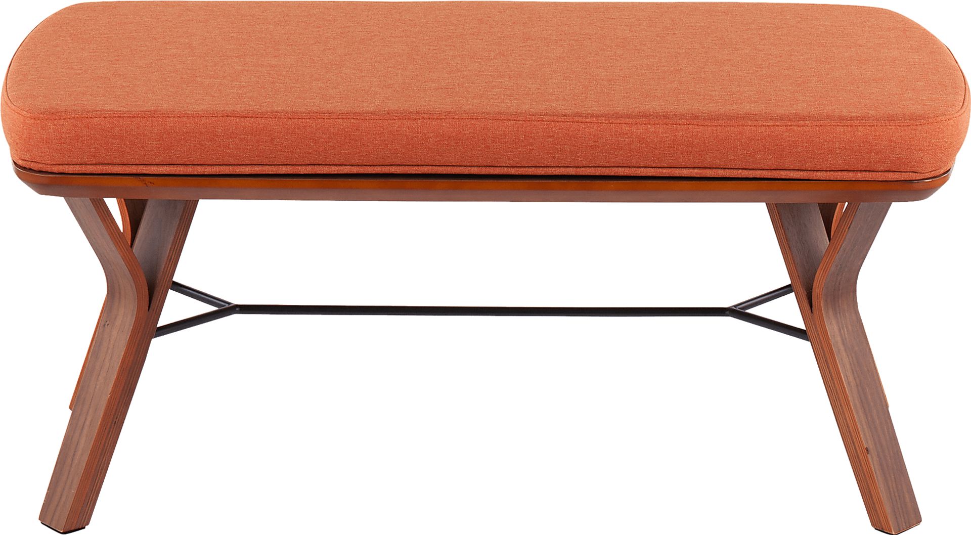 Rushworth II Orange Accent Bench - Image 4