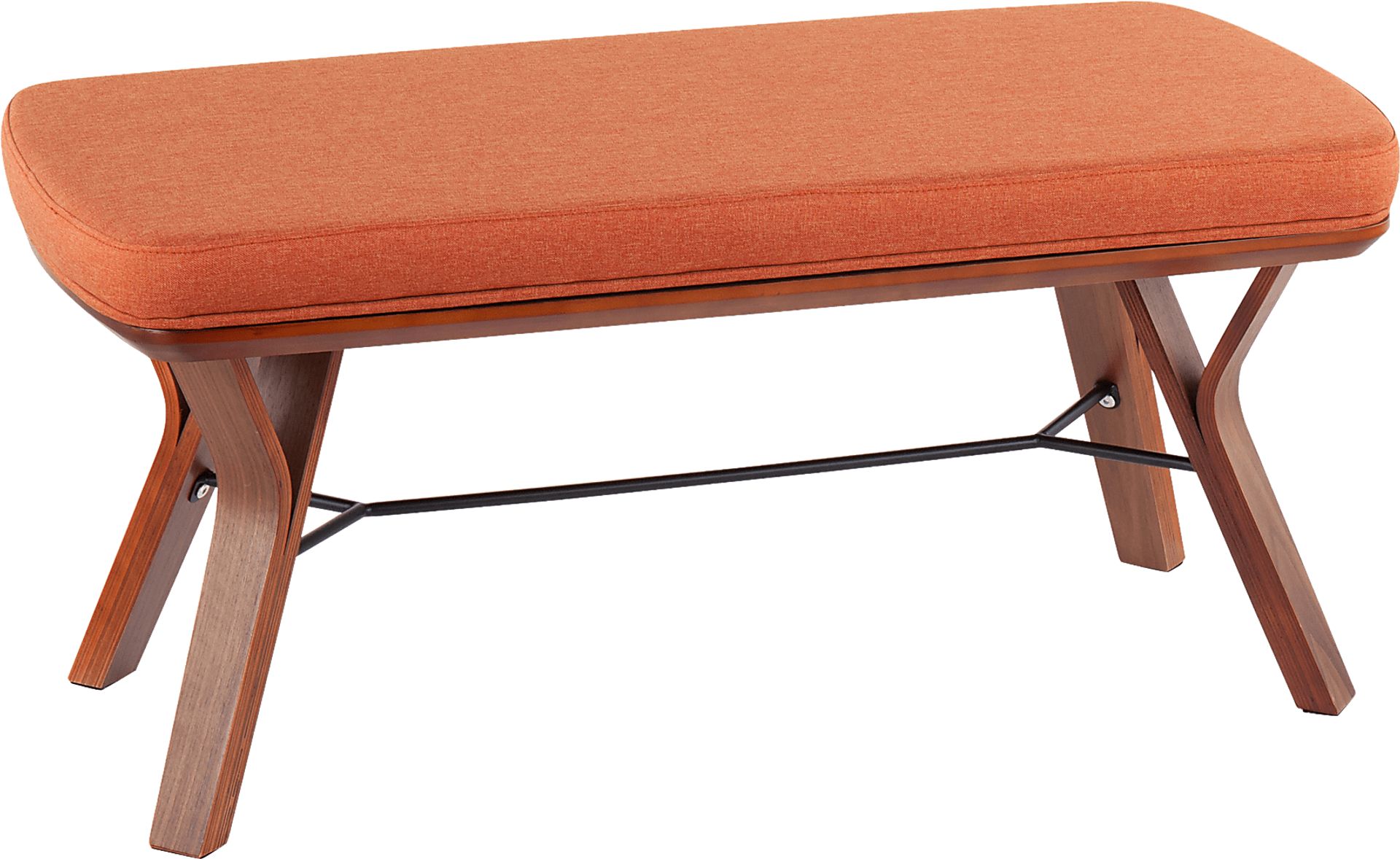 Rushworth II Orange Accent Bench - Image 1
