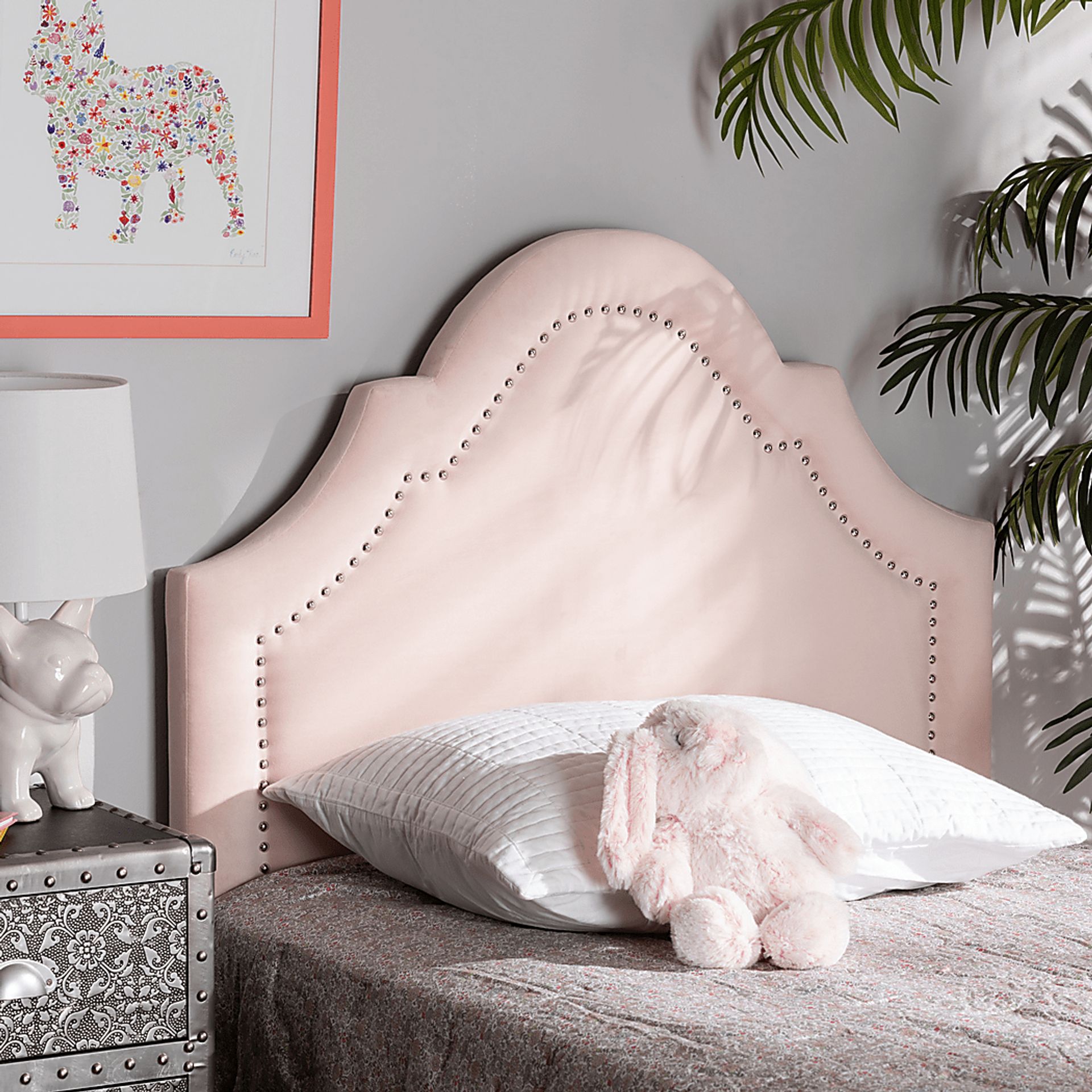Rusling Pink Twin Headboard - Image 2
