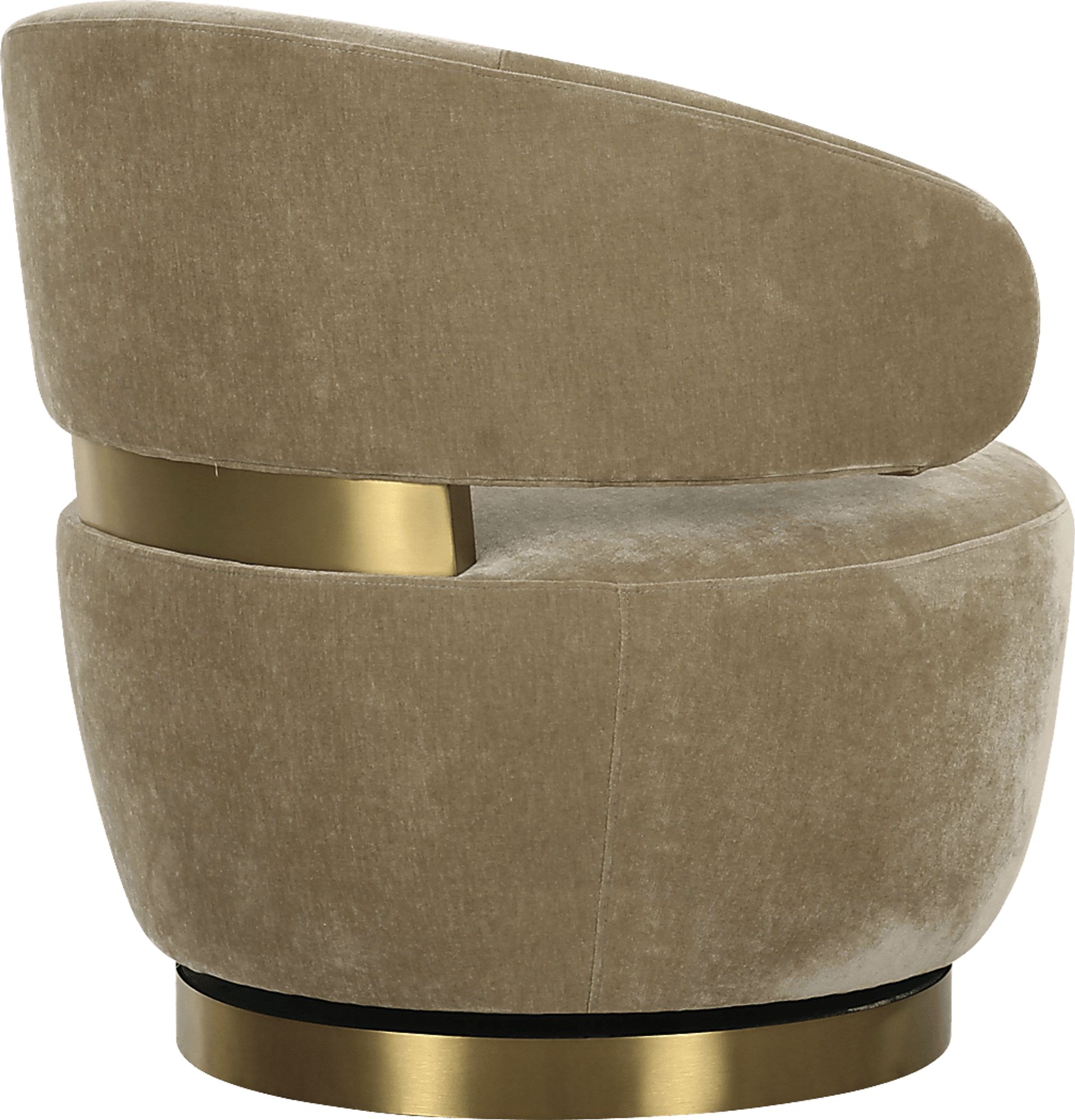 Russe Beige Swivel Chair - Image 3