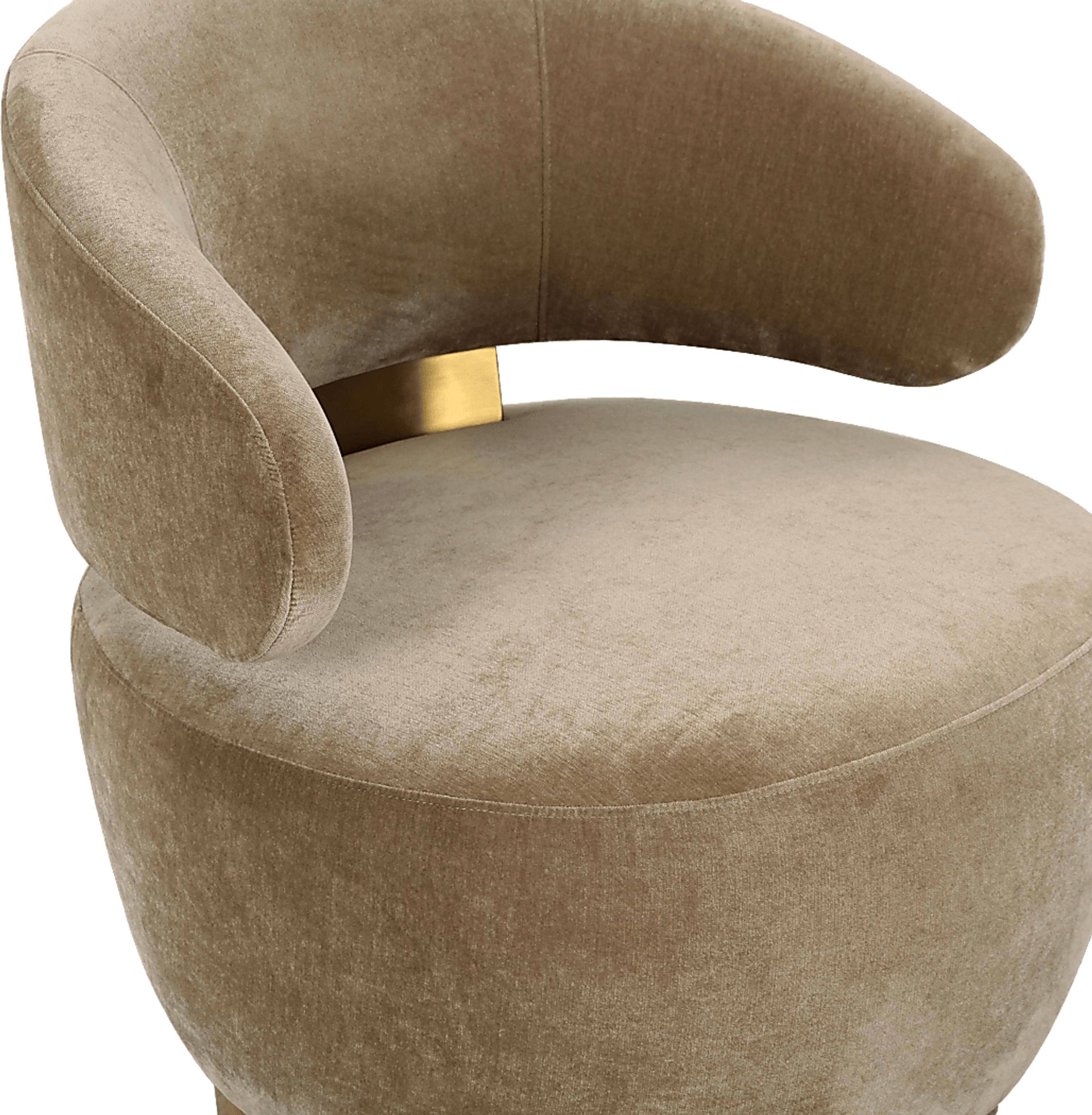 Russe Beige Swivel Chair - Image 3
