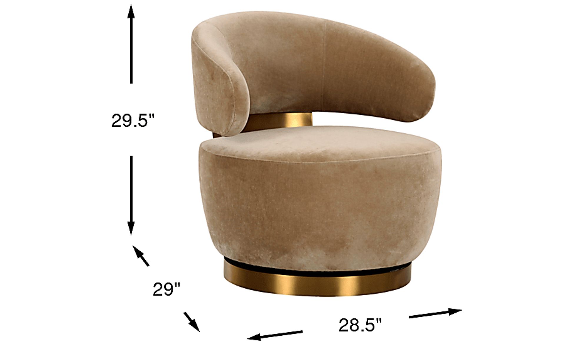 Dimension Image. Please refer to the Dimension Tab on this page for dimension details.