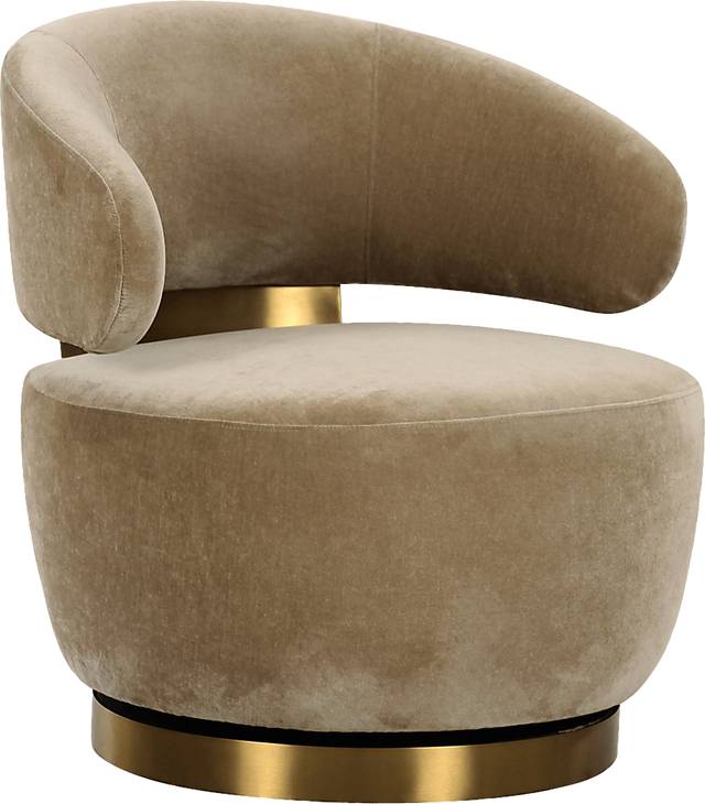 Russe Beige Swivel Chair - Thumbnail - Image 1