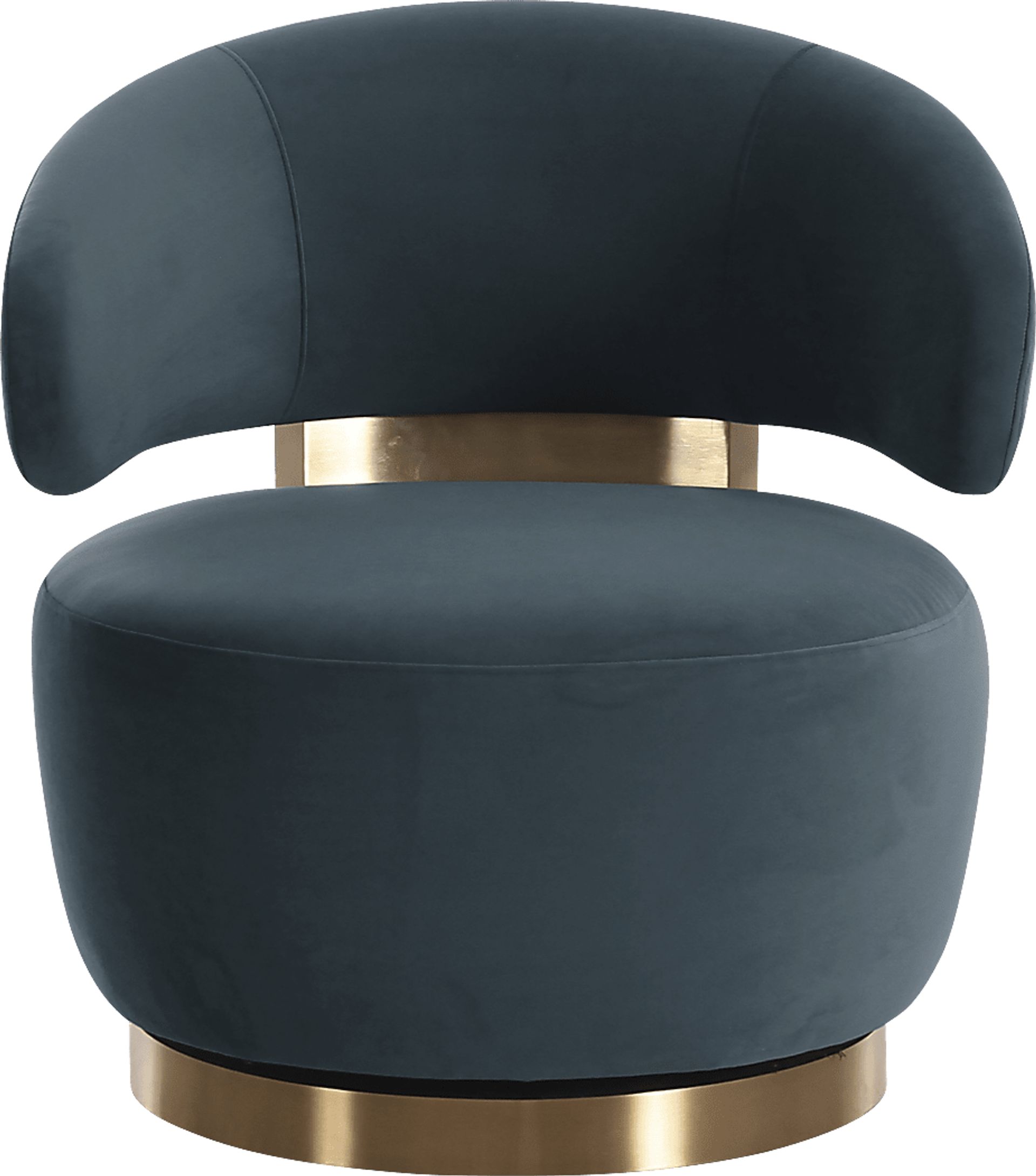Russe Teal Swivel Chair - Image 2