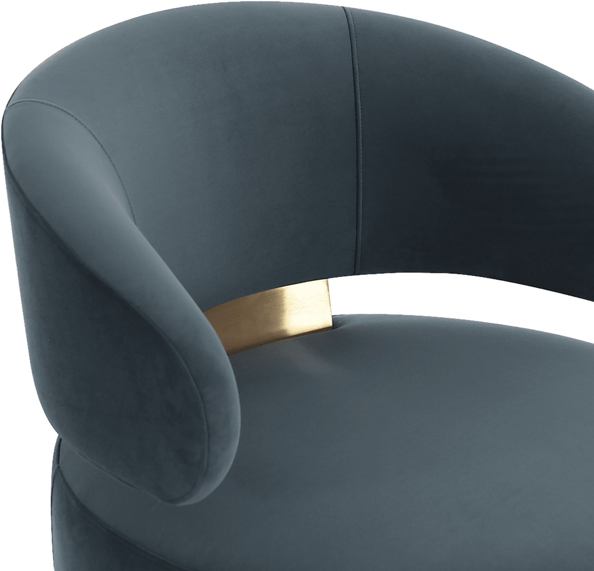 Russe Teal Swivel Chair - Image 4