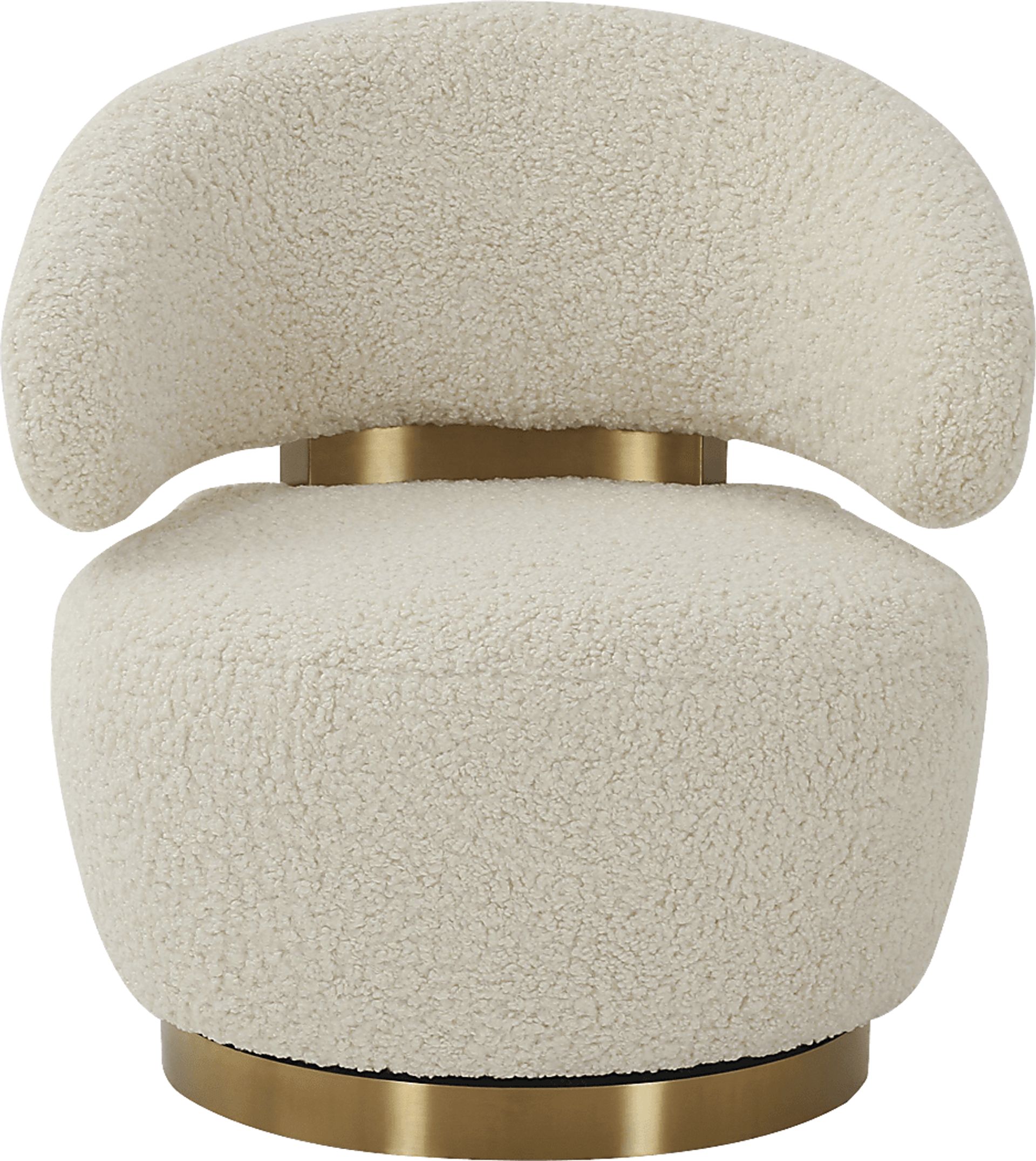 Russe White Swivel Chair - Image 2