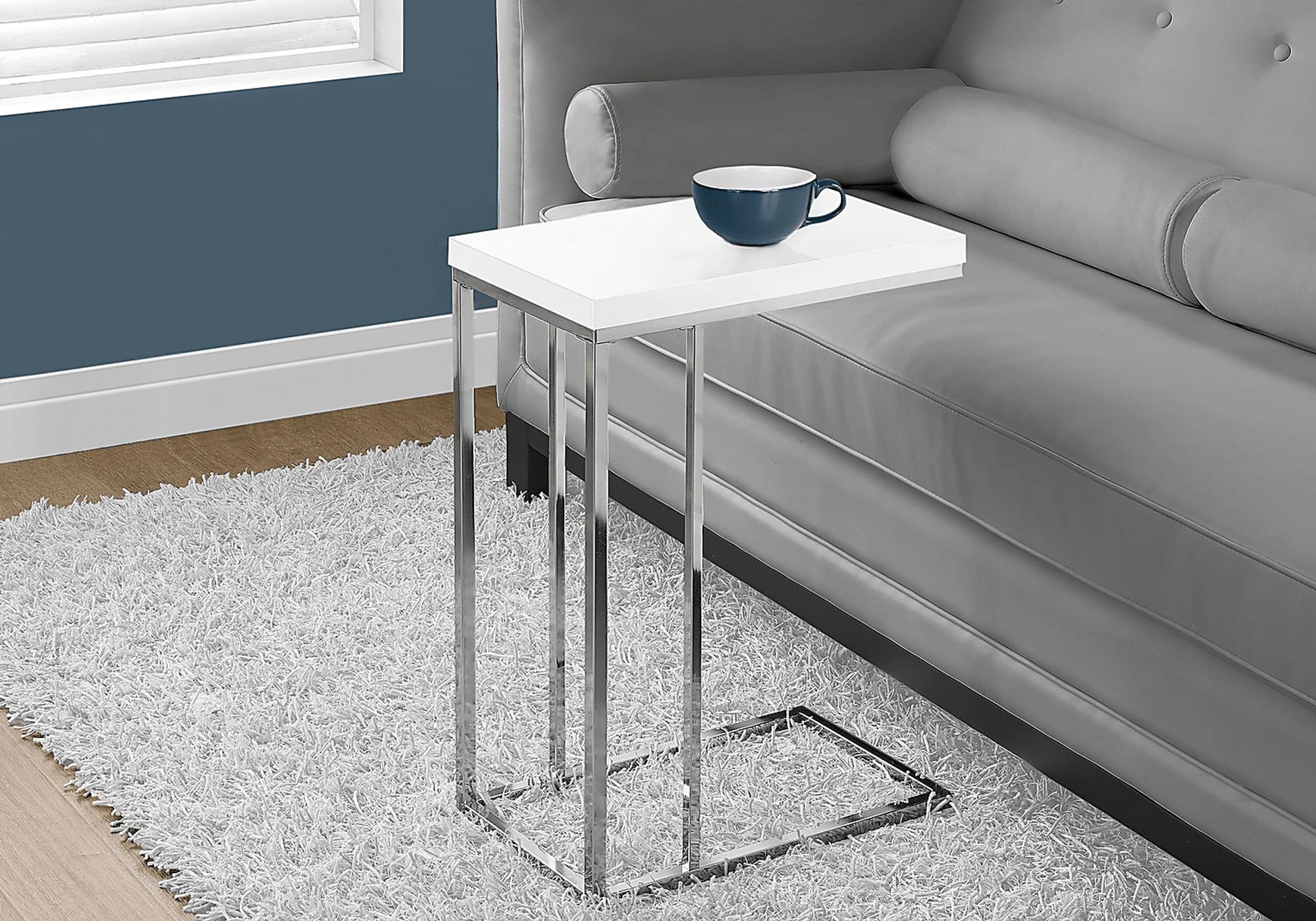 Russleo White Accent Table - Image 2