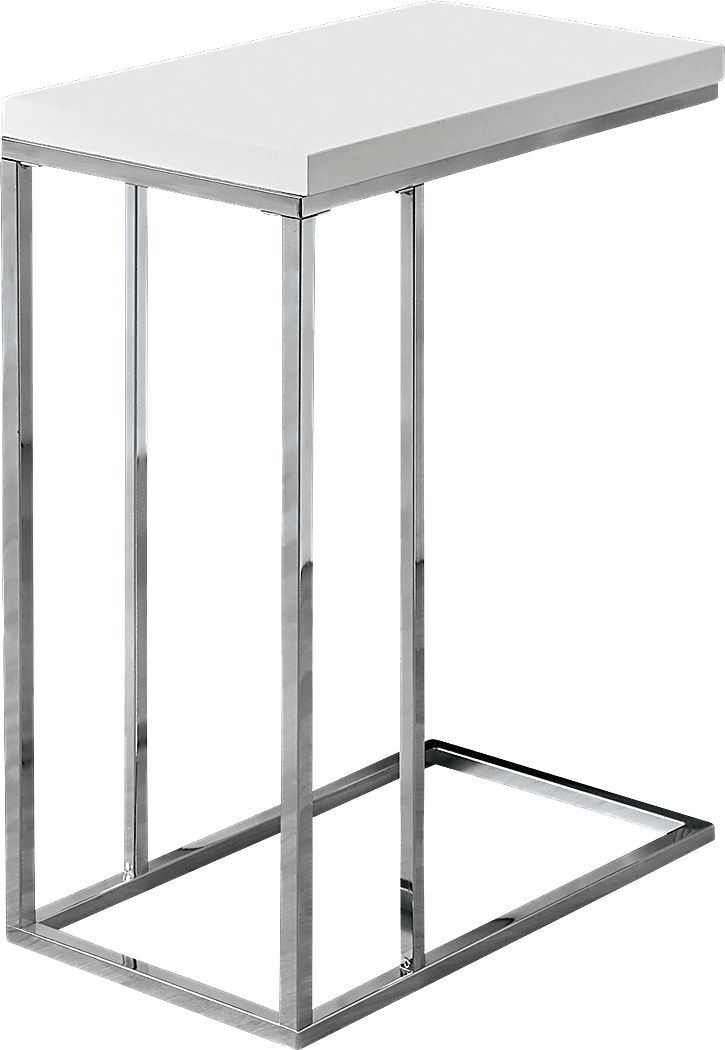 Russleo White Accent Table