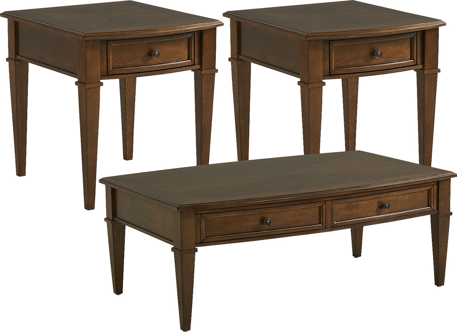 Russo Lane Brown 3 Pc Occasional Table Set - Image 1