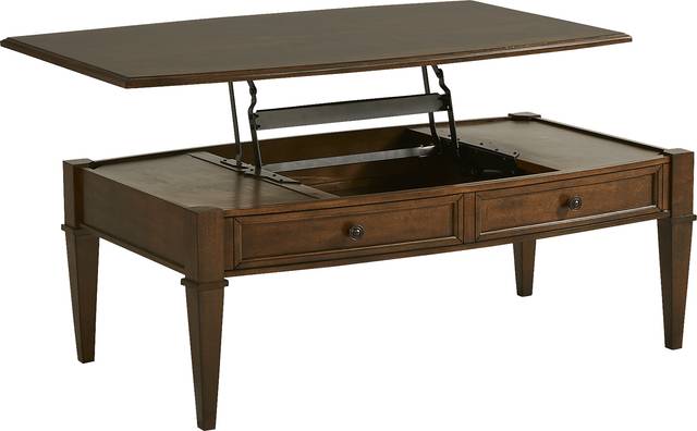 Russo Lane Brown Storage Cocktail Table - Thumbnail - Image 3