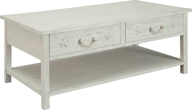 Russwood White Cocktail Table - Thumbnail - Image 1