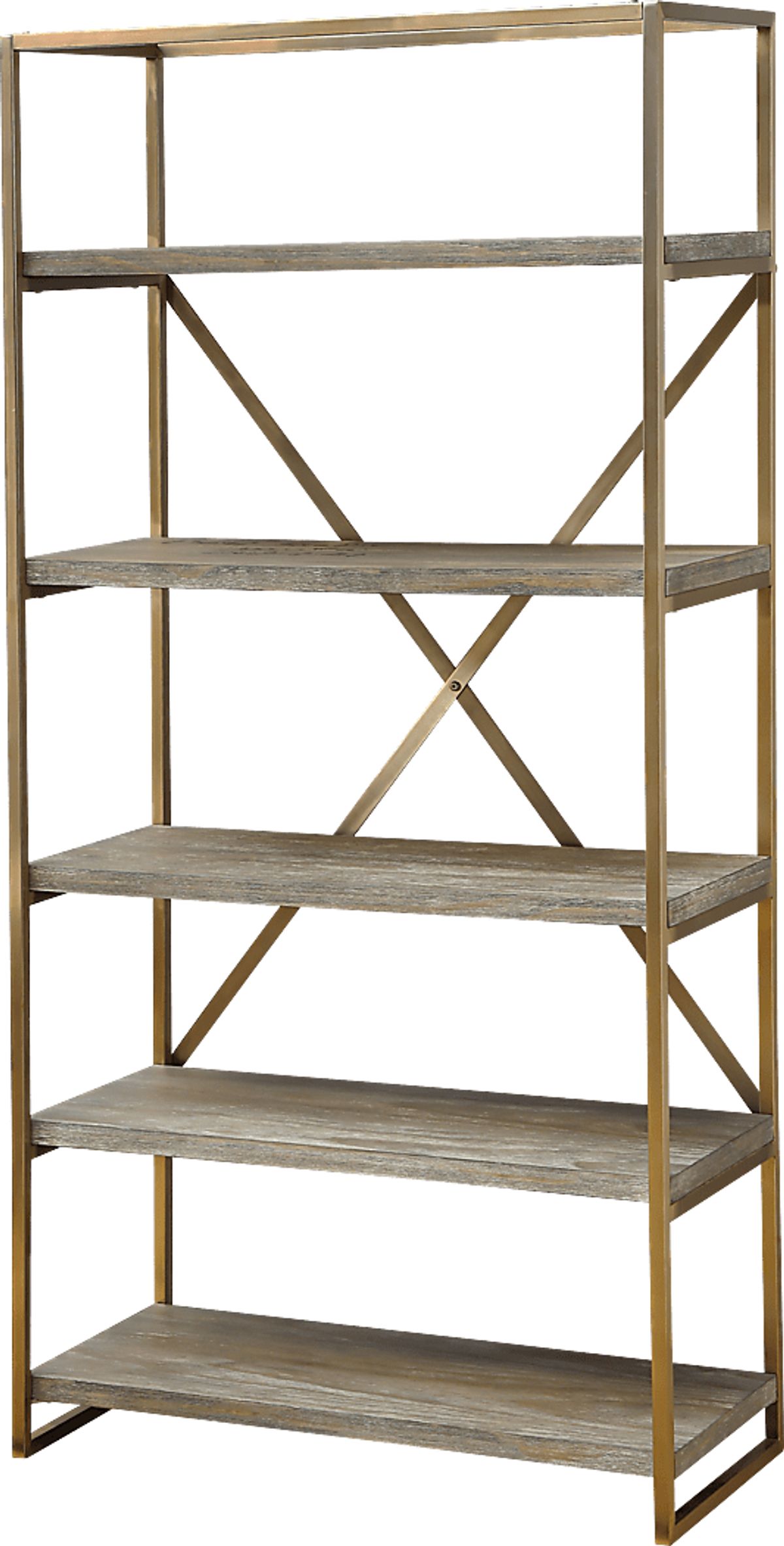 Rustic Goldie Brown Dark Wood Bookcase | Rooms to Go