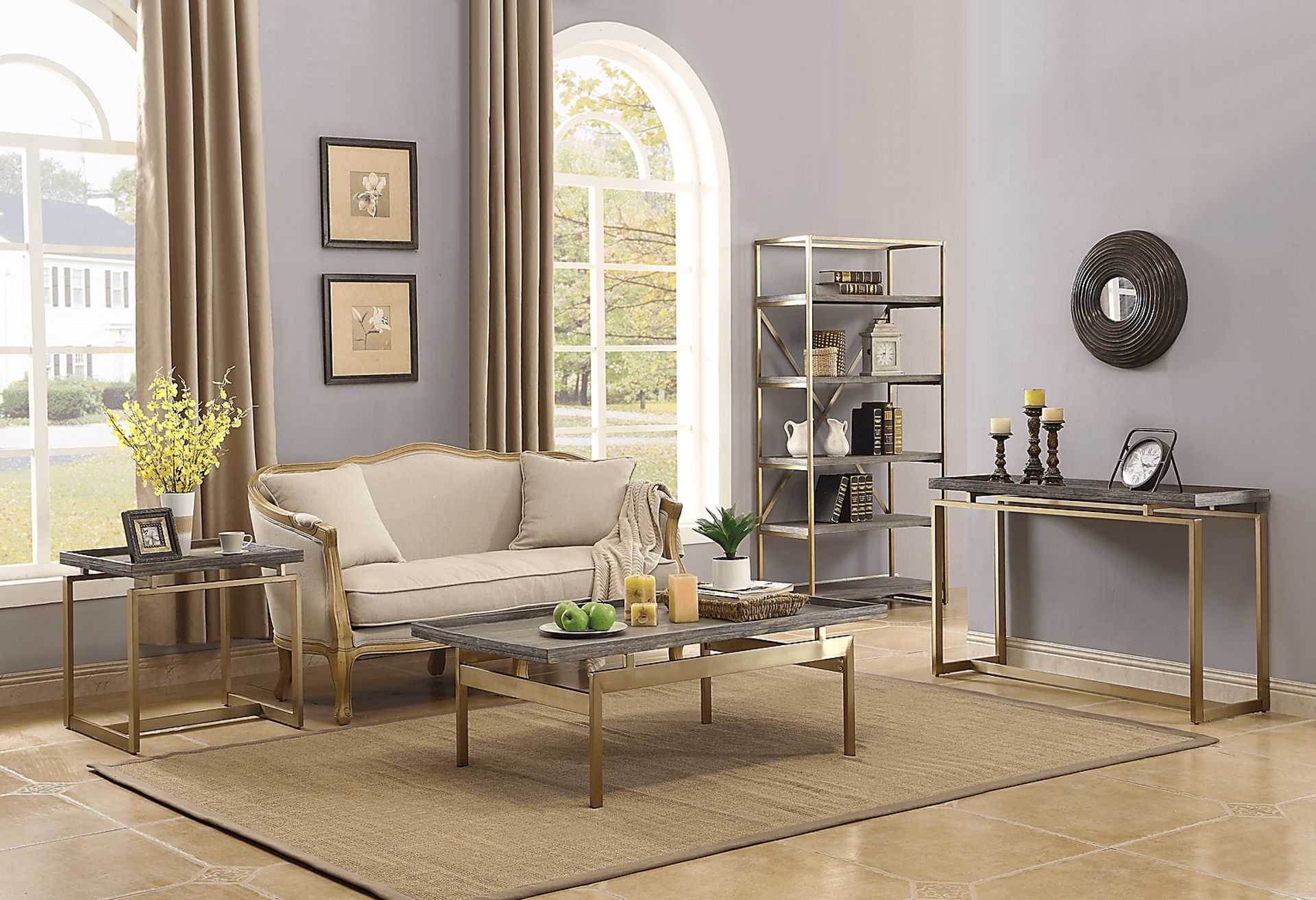 Rustic Goldie Brown Console Table - Image 4