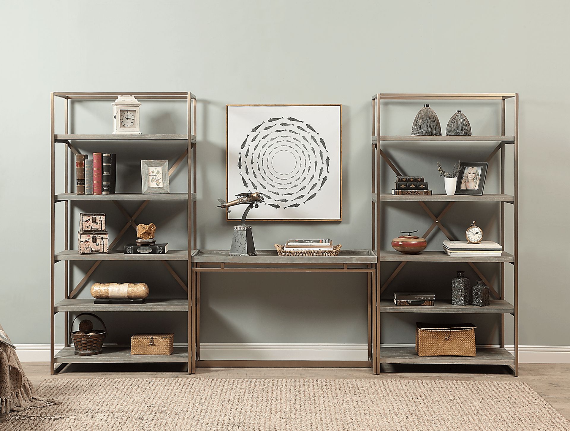 Rustic Goldie Brown Console Table - Image 5