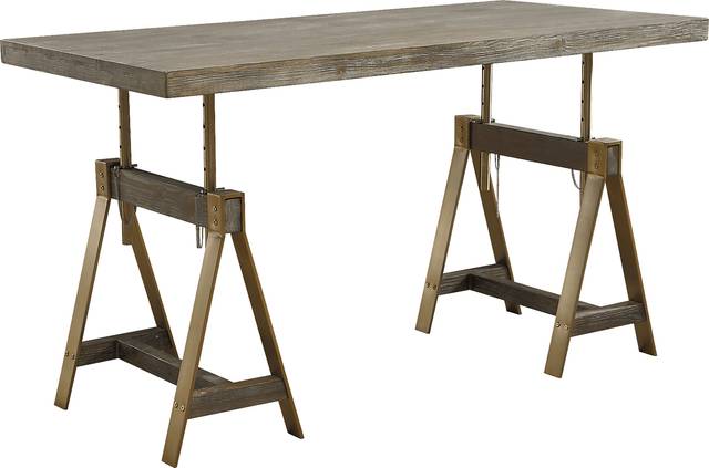 Rustic Goldie Brown Desk - Thumbnail - Image 1