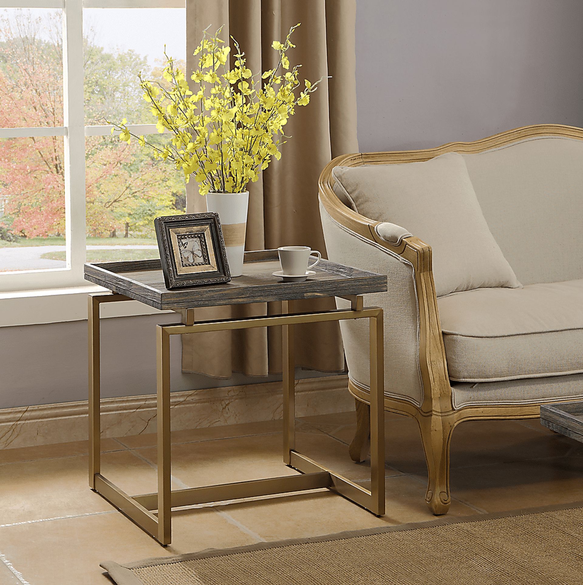 Rustic Goldie Brown End Table - Image 3