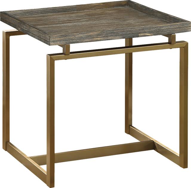 Rustic Goldie Brown End Table - Thumbnail - Image 1
