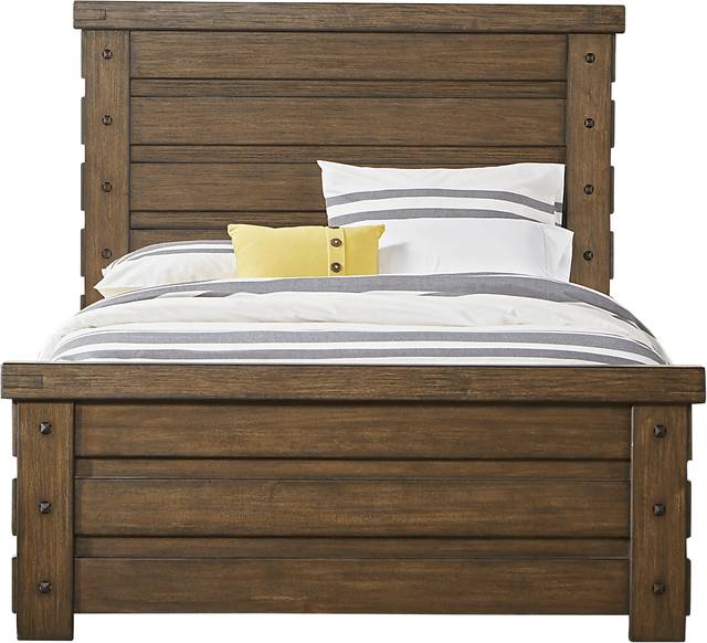 Rustic Haven Tobacco 5 Pc Queen Panel Bedroom - Thumbnail - Image 2