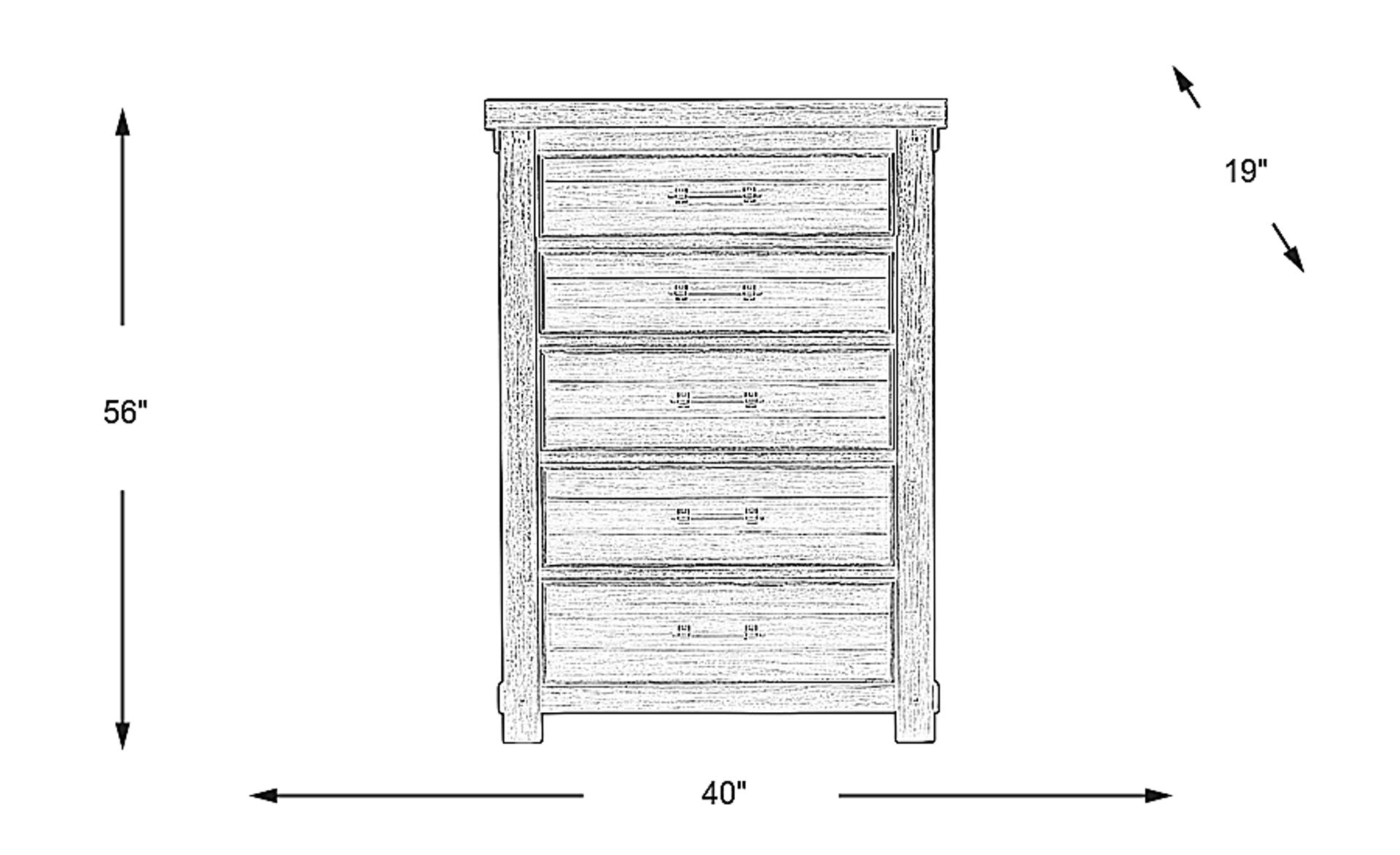 Dimension Image. Please refer to the Dimension Tab on this page for dimension details.
