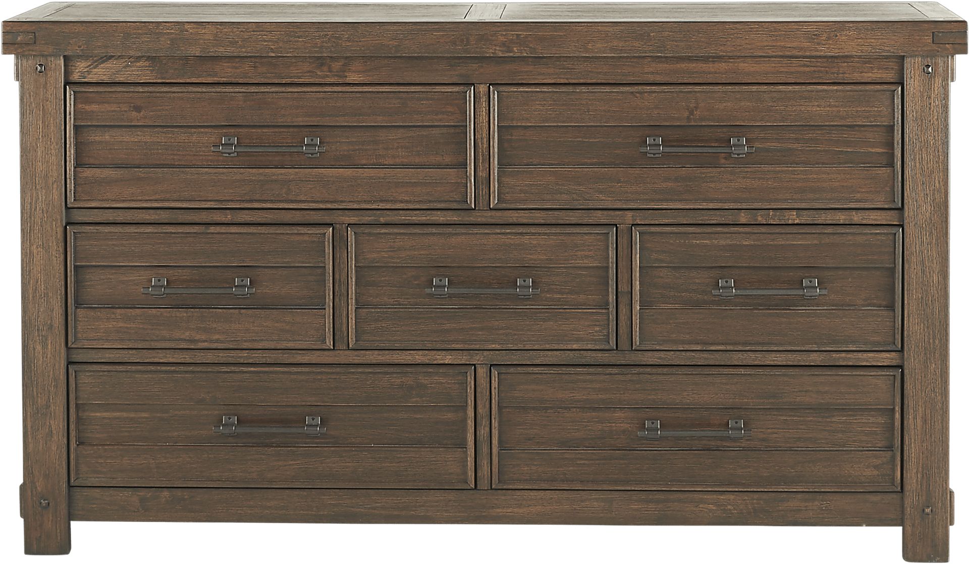 Rustic Haven Tobacco 5 Pc King Panel Bedroom - Image 5