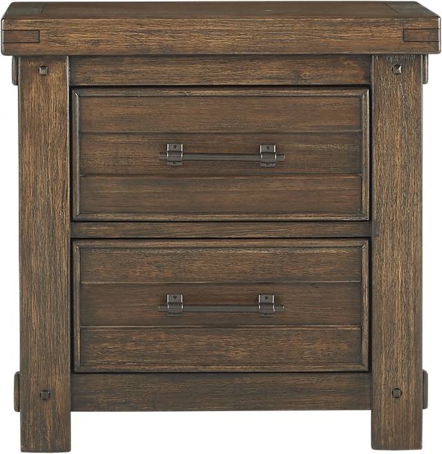 Rustic Haven Tobacco 7 Pc King Panel Bedroom - Thumbnail - Image 6