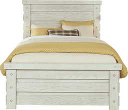 Rustic Haven 5 Pc White Colors,White Queen Bedroom Set With Dresser ...