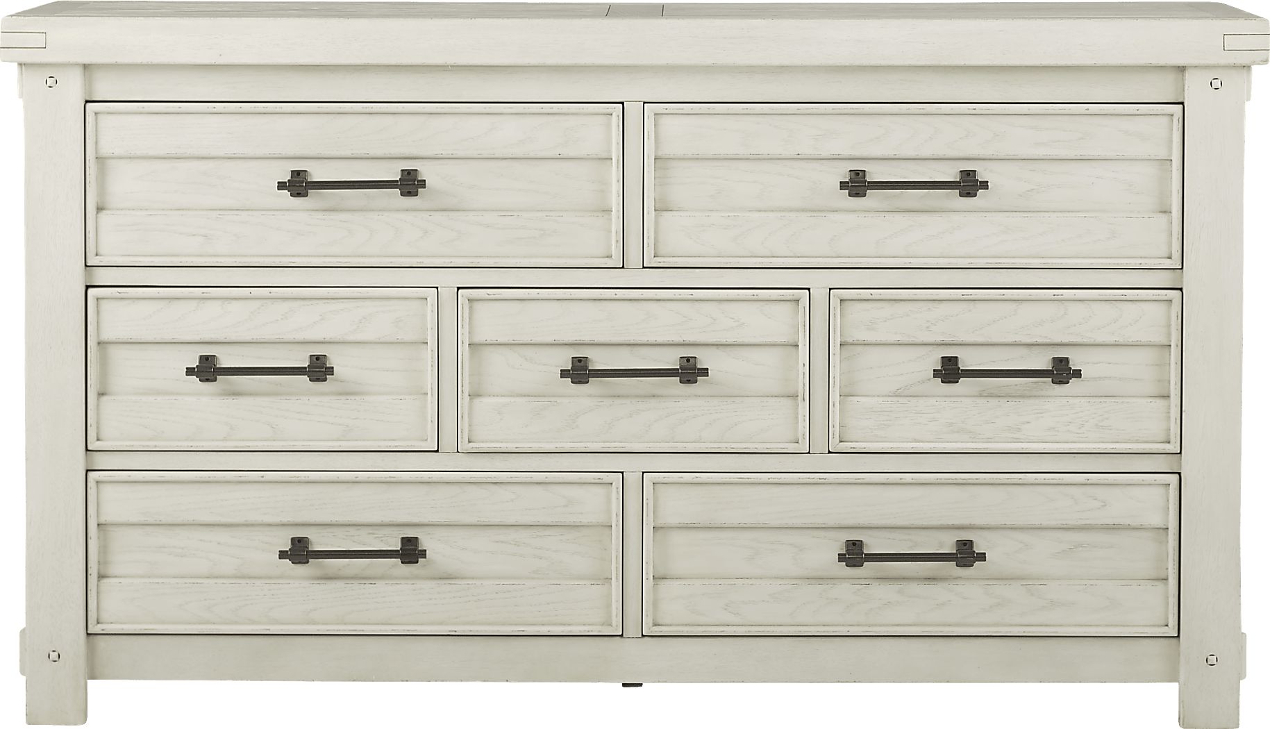 Rustic Haven 5 Pc White Colors,White Queen Bedroom Set With Dresser ...